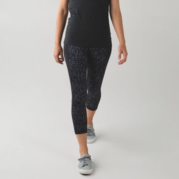 Lululemon Give Me Qi Crop Butterfly Texture Mink - Picture 2 of 14